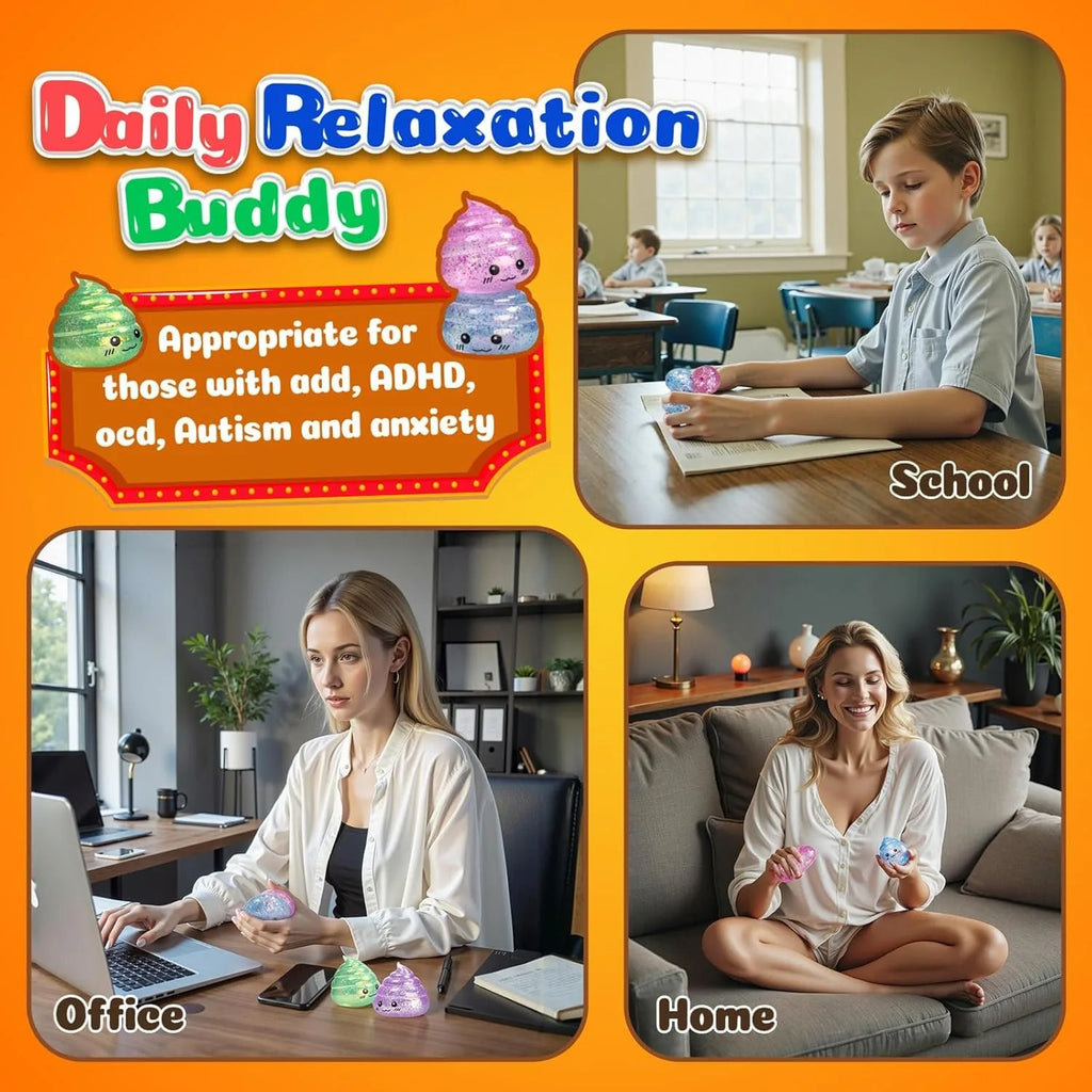 Glitter Poo Stress Ball