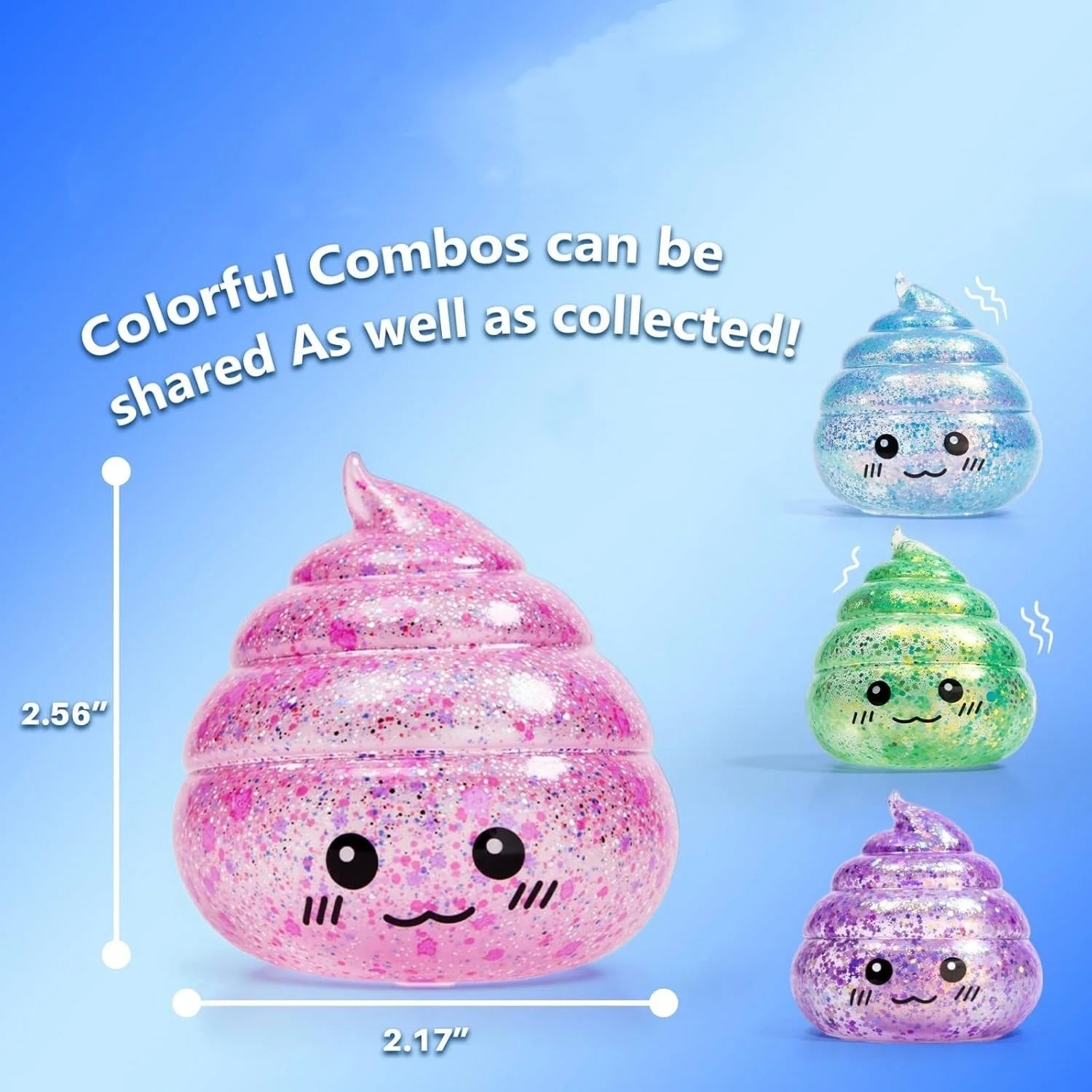 Glitter Poo Stress Ball