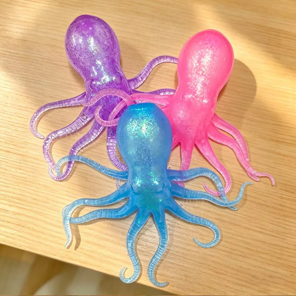 Glitter Octopus Squishy