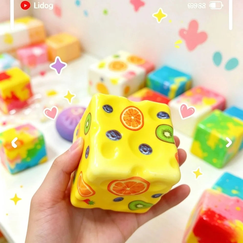 Jumbo Cheese Block Squishy
