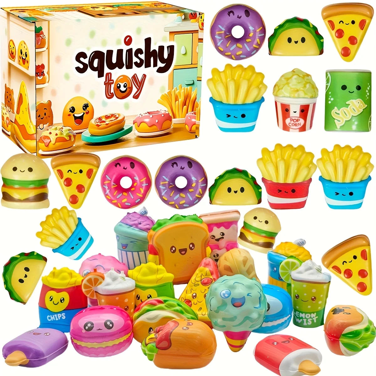 Mini Food Squishy 12-Pack
