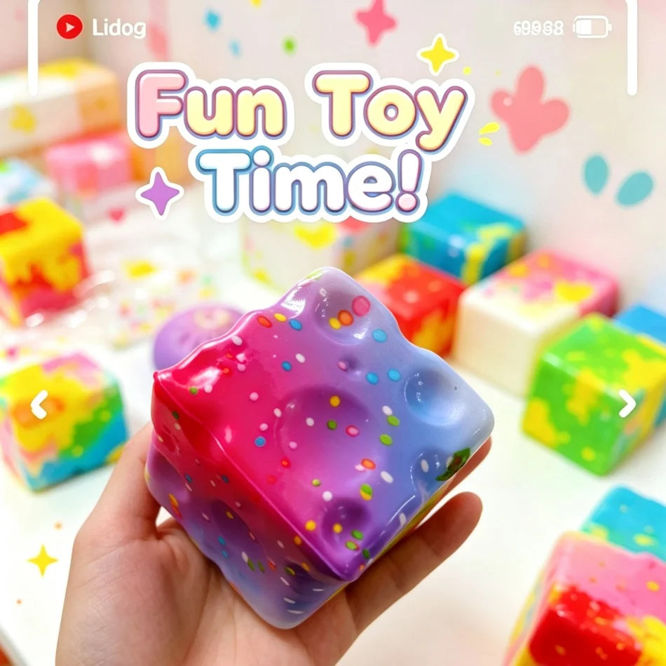 Jumbo Cheese Block Squishy