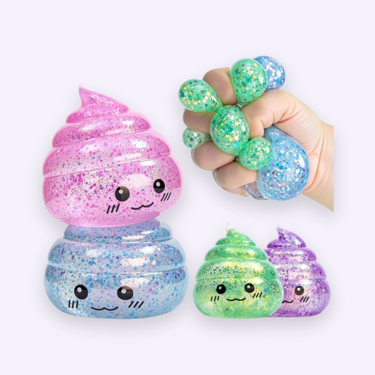 Glitter Poo Stress Ball