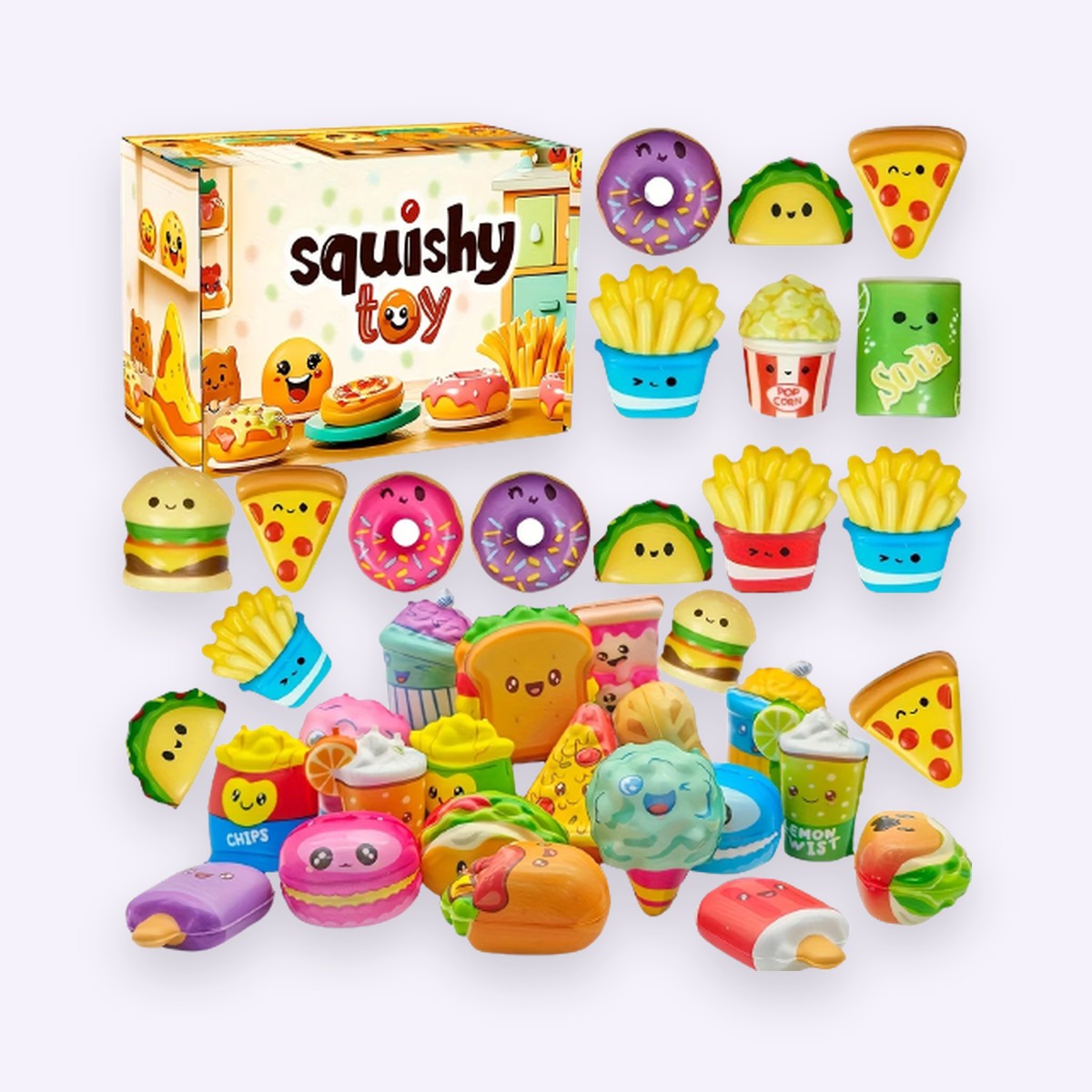 Mini Food Squishy 12-Pack